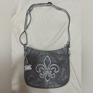 Miss Me Fleur de Lis Crossbody Bag